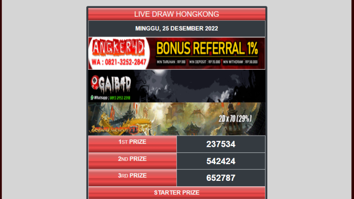 Result Live Draw HK Permainan Terka Angka Terbanyak di Suka